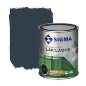 Sigma Houtlak Exterieur Zijdeglans - Glansbehoud - Droog na 1,5 uur - RAL 5011 - Blauw - 0.75L