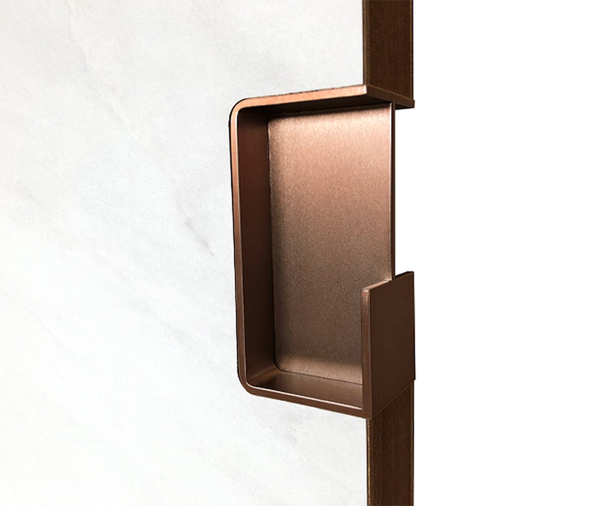 Schuifdeurgreep I-4250 Brons - Inbouw schuifdeurkom - merk Didheya - voor deurdikte 38 mm - Afmeting 50 x 100 mm