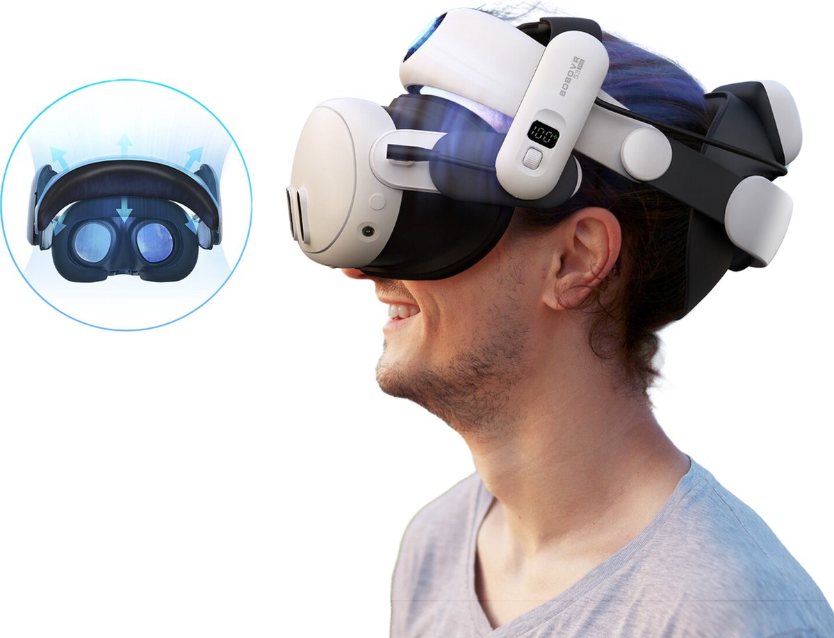 BOBOVR S3 Pro - Comfortabele VR Riem thumbnail 4