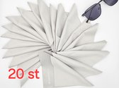 20 grijze microvezeldoekjes / brillendoekjes / microvezeldoekjes van hoge kwaliteit / zonnebrildoekje / cadeau / doekjes / Aland optiek / grijs / doekje 20 st / accessoires / zonnebrillen accessoires / brilreiniging / cleaner bril / brillenreiniger