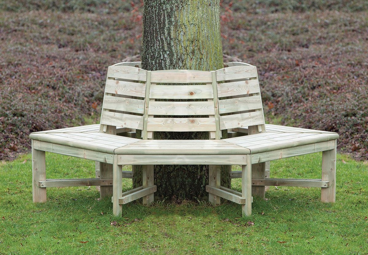 Boombank met rugleuning