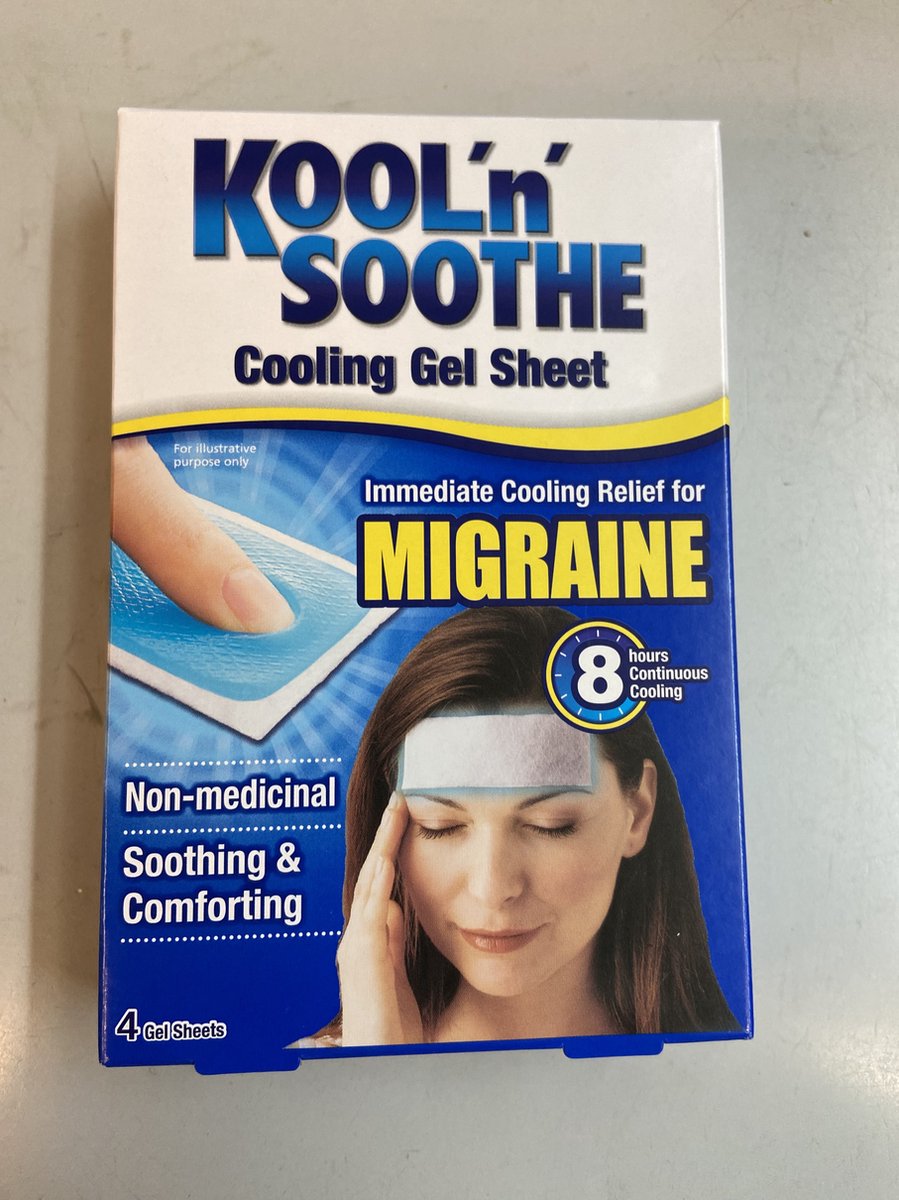 Goedkoopste 3x Be Cool Cura-cool Migraine Strips 4 stuks