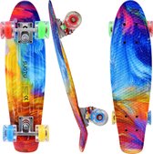 Suotu Skateboard - Skateboard Jongens - ABEC-9 - Wielen met LED-verlichting - Tot 50 kg - Skateboard Meisjes – Skateboard Volwassenen - Rainbow
