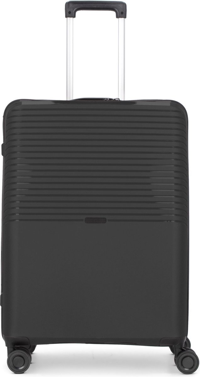 d & n Travel Line 4000 4-wielige trolley 66 cm - Harde bagage - TSA slot - schwarz