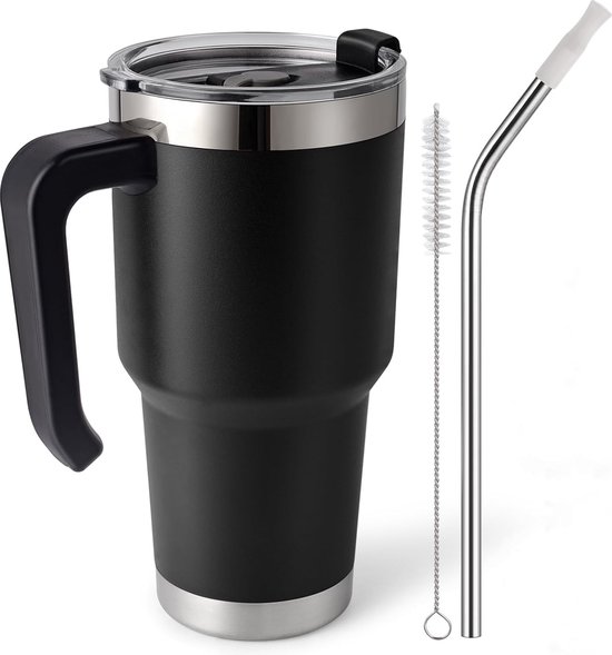 OEAGO Vaderdagcadeau, cadeau voor papa, 11 oz mok van dochter, zoon, vrouw, cadeau voor mannen, Vaderdag, verjaardag, Kerstmis, Valentijnsdag, ik wens dat het een biertje is