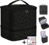 Charmy® Nagellak Koffer - Draagtas - Nagelkoffer - Nail Art - Nagellak organizer - Dipping Powder Starters kit - Inclusief Proefpakket Dipping Powder - Geschikt voor 30 flesjes