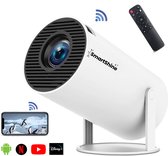 SmartShine Pro X - Mini Beamer - Home Cinema - Projector - 2024 - Wifi 6 & Bluetooth 5.0 - Android 12.0 - Beamerscherm streamen - Wit