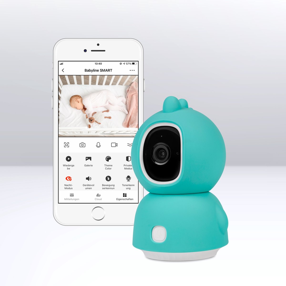 Lionelo Babyline View Babyfoon met Camera - 330° - afbeelding 2