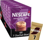 Nescafé GOLD Chocolat Caramel Brownie Moka - 6 boîtes de 7 sachets