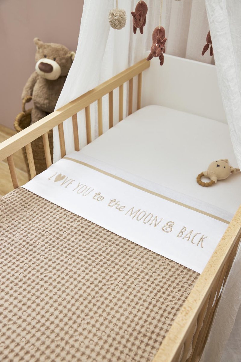 Meyco Baby Uni hoeslaken ledikant - 2-pack - white - 60x120cm – foto 4