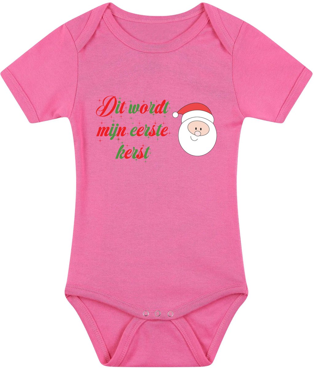 Baby Romper Kerst Grappig Kraamcadeau Geboorte Meisje