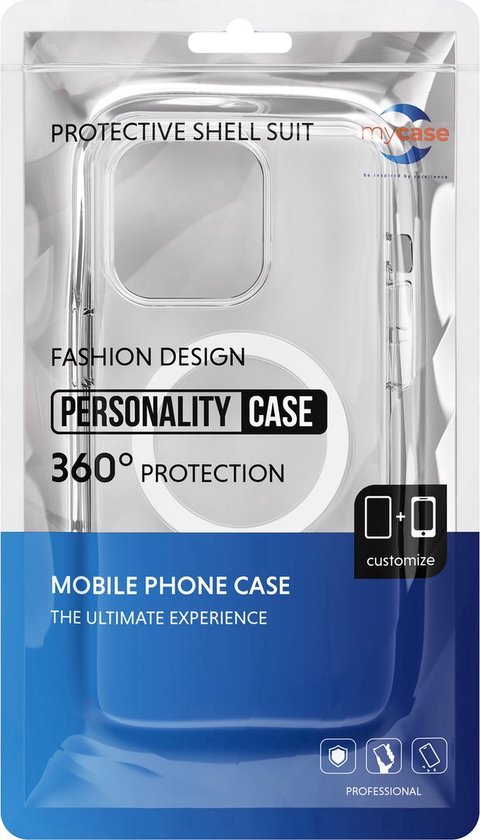 Emballage de la coque de téléphone transparente 'Personality Case', protection à 360 degrés.