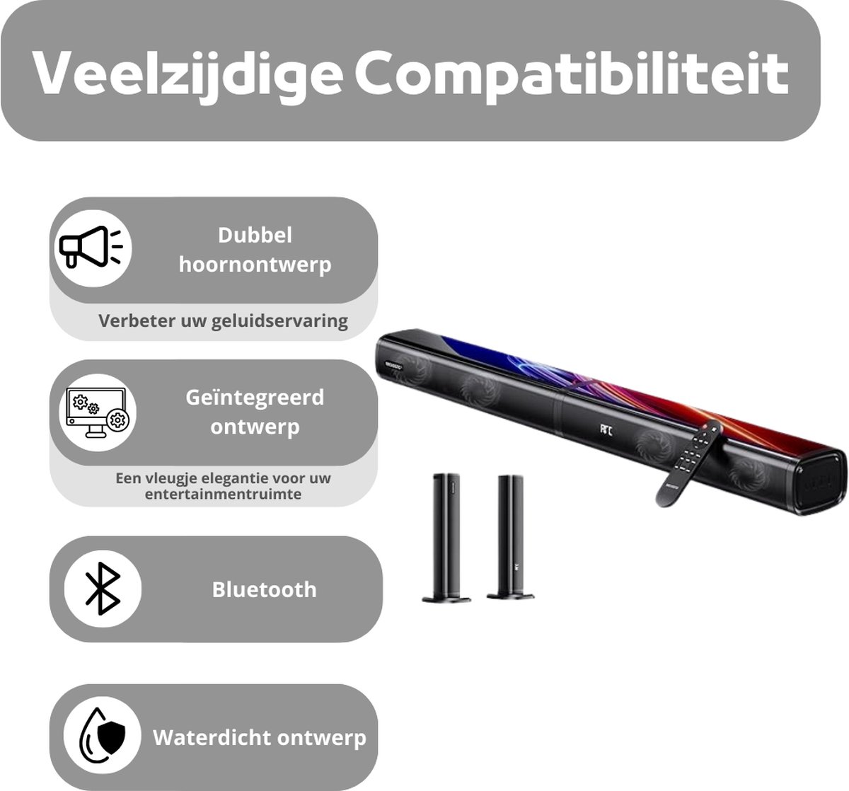 LifeStages - Soundbar Met Subwoofer - Soundbars Voor TV - afbeelding 3