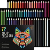 NAPI 72 Professionele Kleurpotloden op Oliebasis - Set van 72 Potloden - Tekenset voor Volwassenen en Kinderen