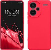 kwmobile coque de téléphone compatible avec Xiaomi Redmi Note 13 Pro+ 5G / Redmi Note 13 Pro Plus 5G - Coque pour smartphone - Découpe précise pour appareil photo - Coque arrière en TPU rose fluo