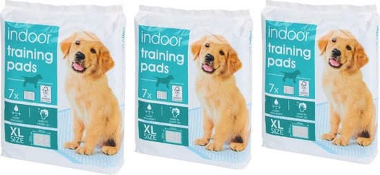 TrainingPads XL - 60 x 90 XL - 21 stuks - Honden Zindelijkheidstraining - Trainingsmat - Puppy Trainer Super Absorberend