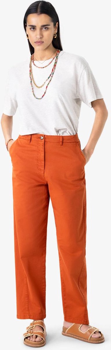 Sissy-Boy - Donkeroranje mid waist tapered leg jeans