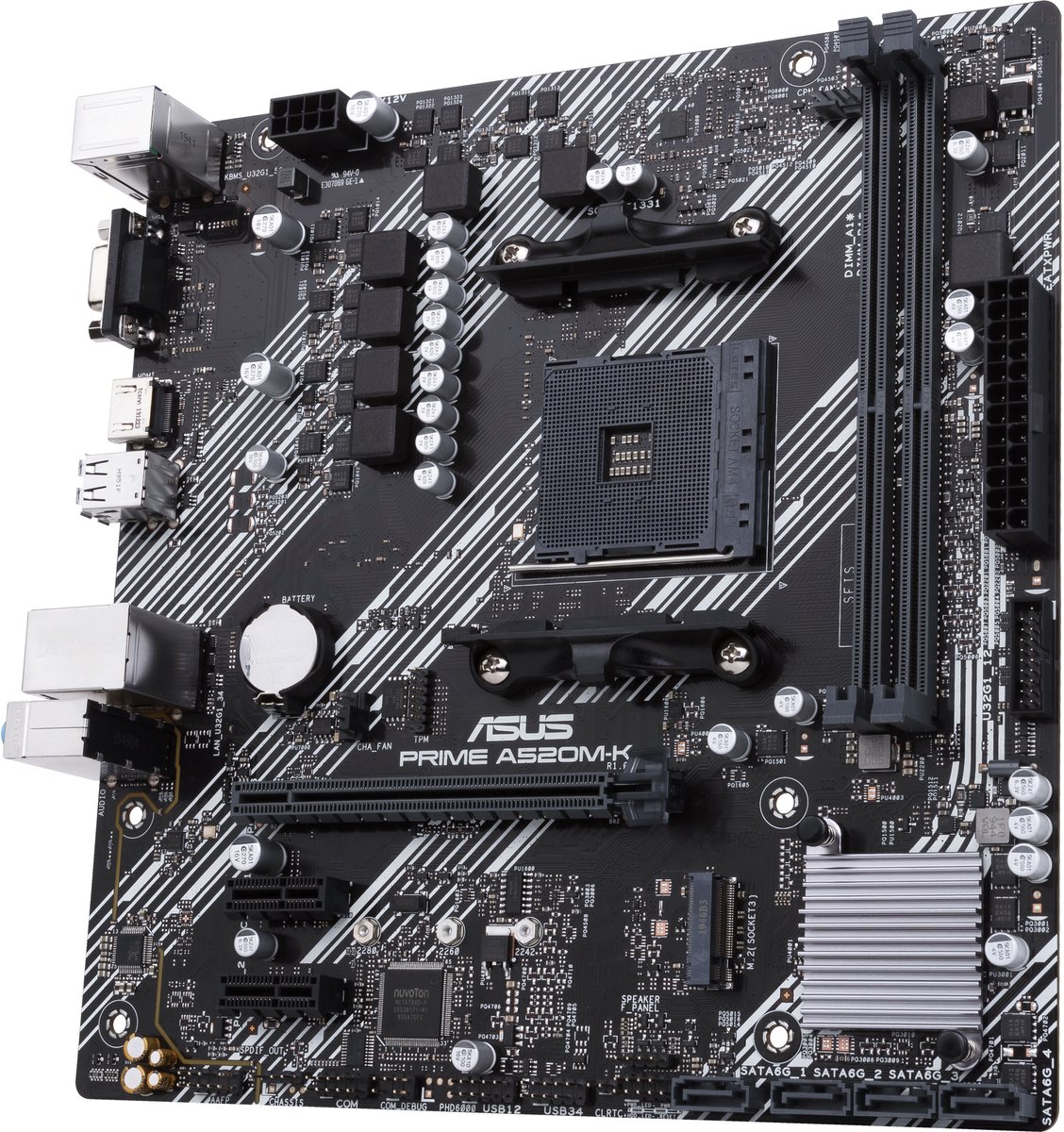 Asus Prime A520M-K - Moederbord - Socket Am4 - Micro-Atx - Amd A520 Chipset - afbeelding 5