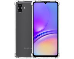 Telefoonhoesje Geschikt voor Samsung Galaxy A05 transparant - Shockproof TPU siliconen Hoesje met Stootrand - Smartphonica geschikt voor Samsung Galaxy A05