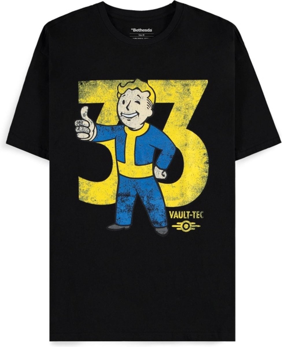 Fallout Vault 33 Heren T-shirt - zwart - L