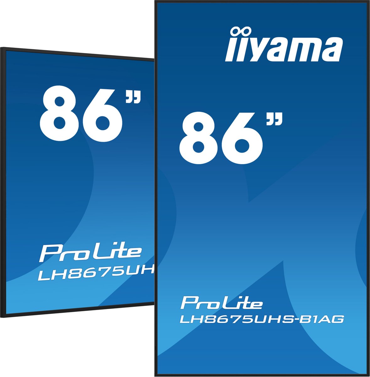 iiyama ProLite LH8675UHS-B1AG public display HDMI, DisplayPort, LAN, WiFi, USB, Audio, Android