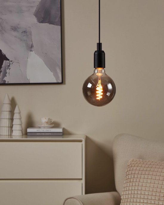 Led Rookglas Bol EGLO connect.z Smart LED Lamp -E27 - Ø 12,5 cm - Smoke - Rookglas ...