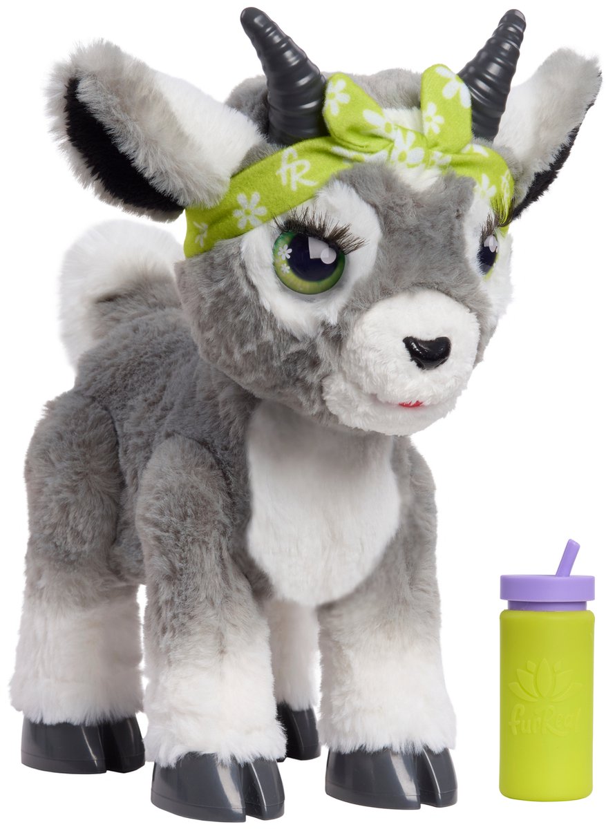 FurReal Daisy the Yoga Goat - Interactieve pluchen Knuffelgeit