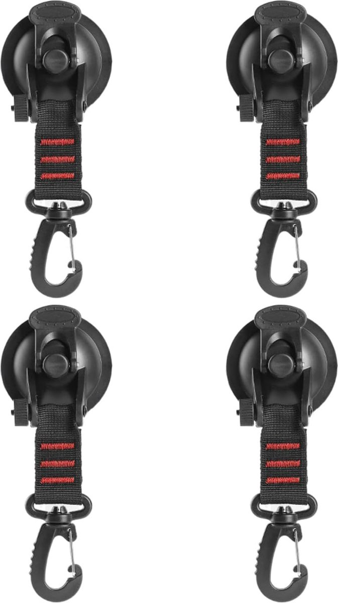 4 Stuks - Haken Zuignap - Zuignappen Met Haken - Ophanghaken - Extra sterk tot 10 kg - LOUZIR