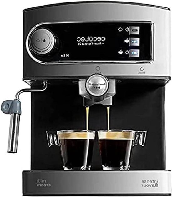 Machine à Café Expresso Et Cappuccino Rétro - 1100W - Pompe 15 Bars - 3 Filtres - Sirge