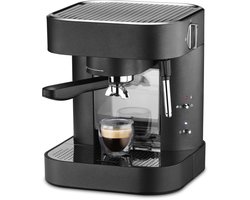 Trisa Espresso Perfetto Espressomachine Zwart, RVS 1275 W