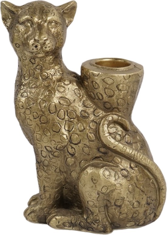 Kandelaar Luipaard - Goud - Kaarsen