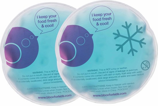 b.box Élément de refroidissement en gel Twinpack | Pack de glace en gel réutilisable pour boîte à lunch et sac à lunch | Sac de glace pour enfants contre les courbatures | Gel sécuritaire | Avantage Twinpack