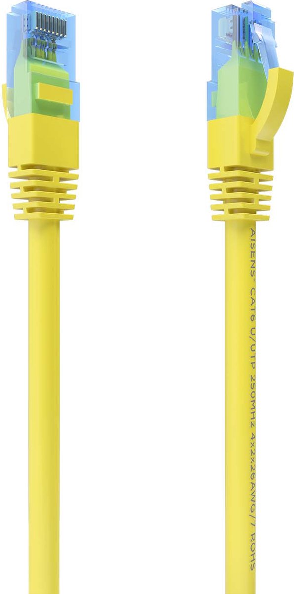 AISENS A135-0830 netwerkkabel Geel 0,3 m Cat6 U/UTP (UTP)