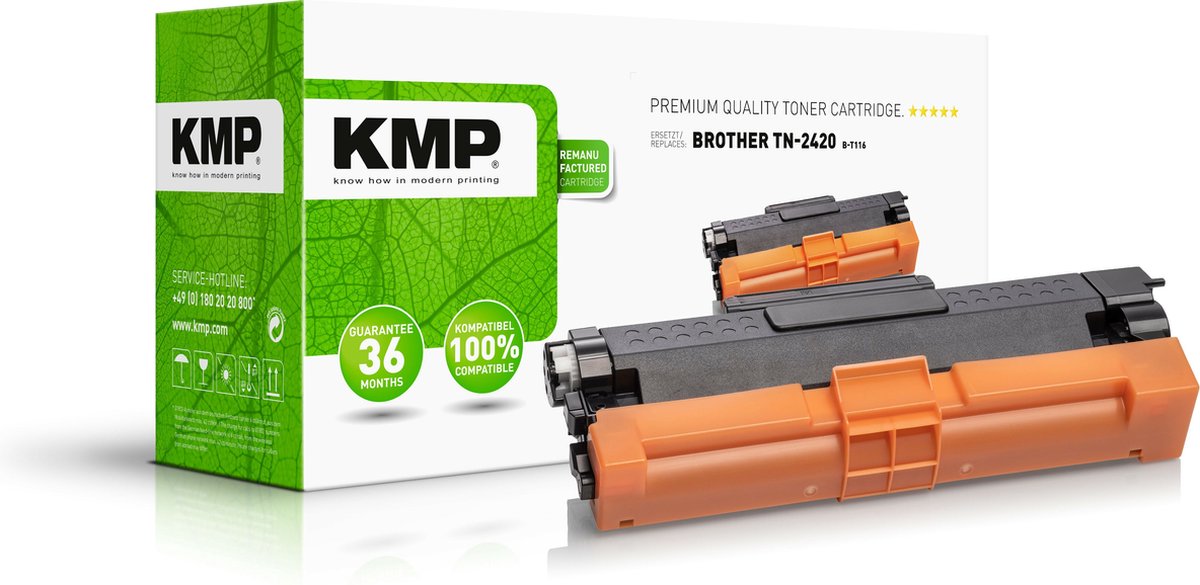 KMP B-T116 toner zwart compatibel met Brother TN-2420