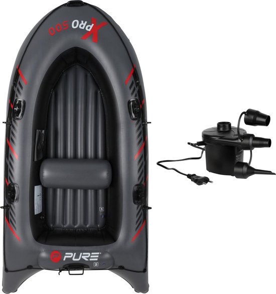XPRO 500 - Opblaasboot - 2-4 Persoons - Inclusief Elektrische Pomp - Rubberboot - Opblaasbare Boot