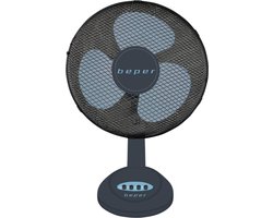 Beper P206VEN240 - Tafelventilator - Mini Ventilator - Bureau Ventilator - Draagbare Ventilator - Stille Ventilator Tafelventilator Ø 40 cm - Ventilator - Zwart