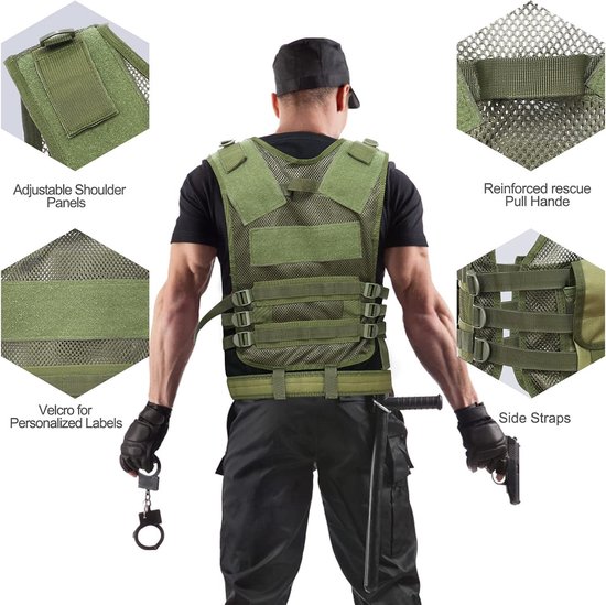 Btmpmcs Heren Multi Zakken Vissen Vest Outdoor Sneldrogend Gilet Safari Jacht Wandelen Vest Ademend Fotografie Top Mouwloos Jas Bovenkleding, A-donker Grijs, M