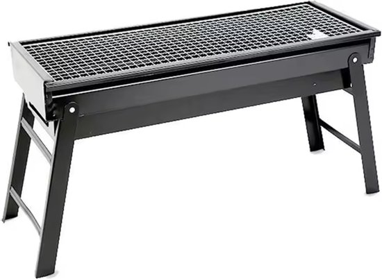 Tafel BBQ | Houtskool barbecue | Opvouwbare inkapbare ruime tafel BBQ voor camping reizen vakantie compact | opvouw inklap reis kolen BBQ