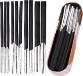 Bol.com Complete Houtskooltekeningen Kunstenaar Set - Houtskoolpotloden Accessoires en Speciaal Tekenpapier - Geschikt voor Begi... aanbieding