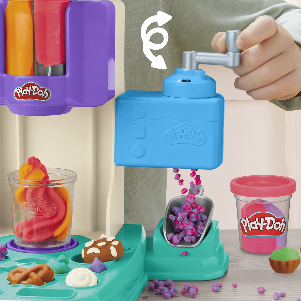 Play-Doh Rainbow Softijs Speelset - Boetseerklei - Inclusief 5 Play-Doh potjes — afbeelding 6