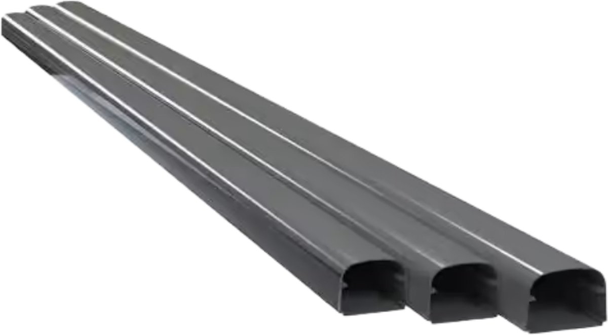 Evolar Airco Leidinggoot Donker Antraciet - 75X56MM - Lengte 1,0 Meter