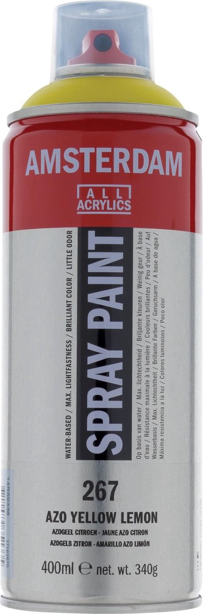 Spuitbusverf - Spraypaint - #267 - Azogeel Citroen - Amsterdam - 400ml