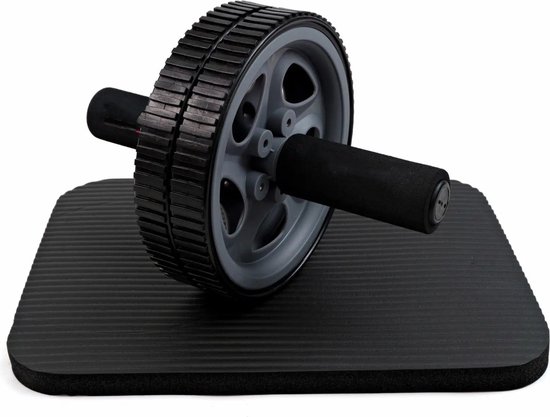 Foto: Inq dubbele ab roller ab wheel buikspiertrainer buikspierwiel met kniemat