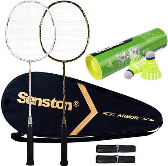 Senston Housse Raquette Badminton Unisexe Avec Sac De Transport - Protection Légère Et Pratique