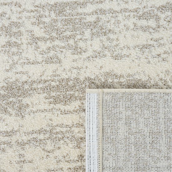 Relax Oslo - Laagpolig Effen Vloerkleed - Modern Tapijt - Creme- 160x230 CM