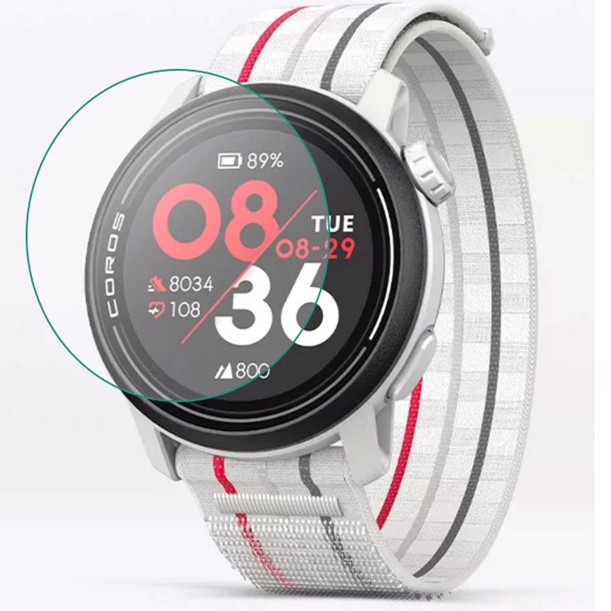 Bigqin 6 Vetri Temperati 9H Per COROS Pace 3 / Pace 2 – HD Anti-Graffio E Anti-Impronta, Installazione Facile
