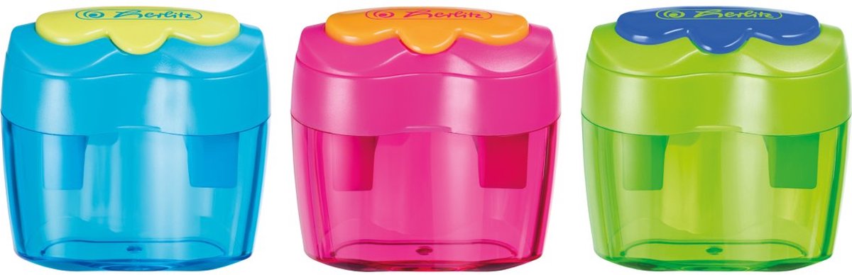 Herlitz 10921112 potloodslijper Verschillende kleuren