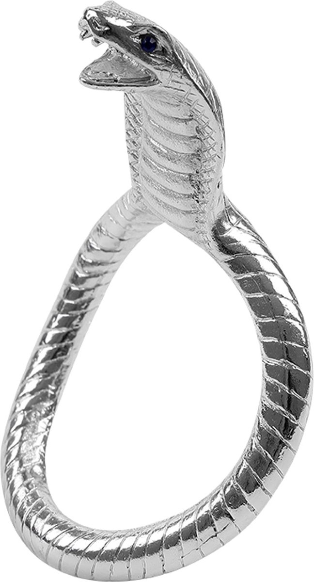 Goedkoopste Fixxx - Cobra Head Cockring - Zilver - Twee Maten 50 mm