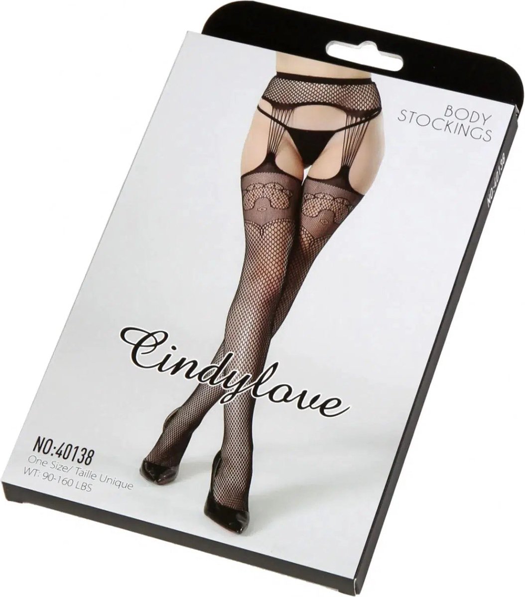 Goedkoopste Cindylove - Jarretelkousen - No. 40138 - One Size - Zwart