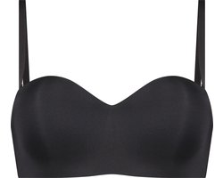 Hunkemöller Dames Lingerie Voorgevormde strapless beugel-bh Smooth - Zwart - maat B85